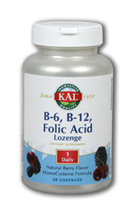 B6, b12 folic acid lozenge, 60 ct